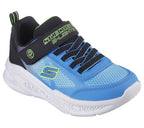 [401495L-BKBL-J10] Skechers Meteor Lights Kids Shoe (Blue-Black, J10)