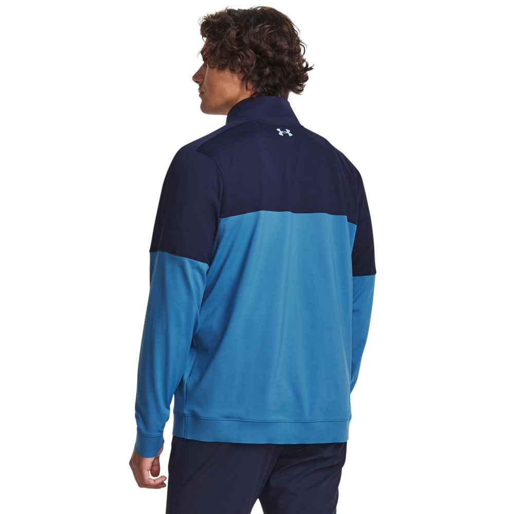 416050-Black-Navy-Blizzard-Under-Armour-Mens-Storm-Half-Zip-Golf-Mid-Layer-2