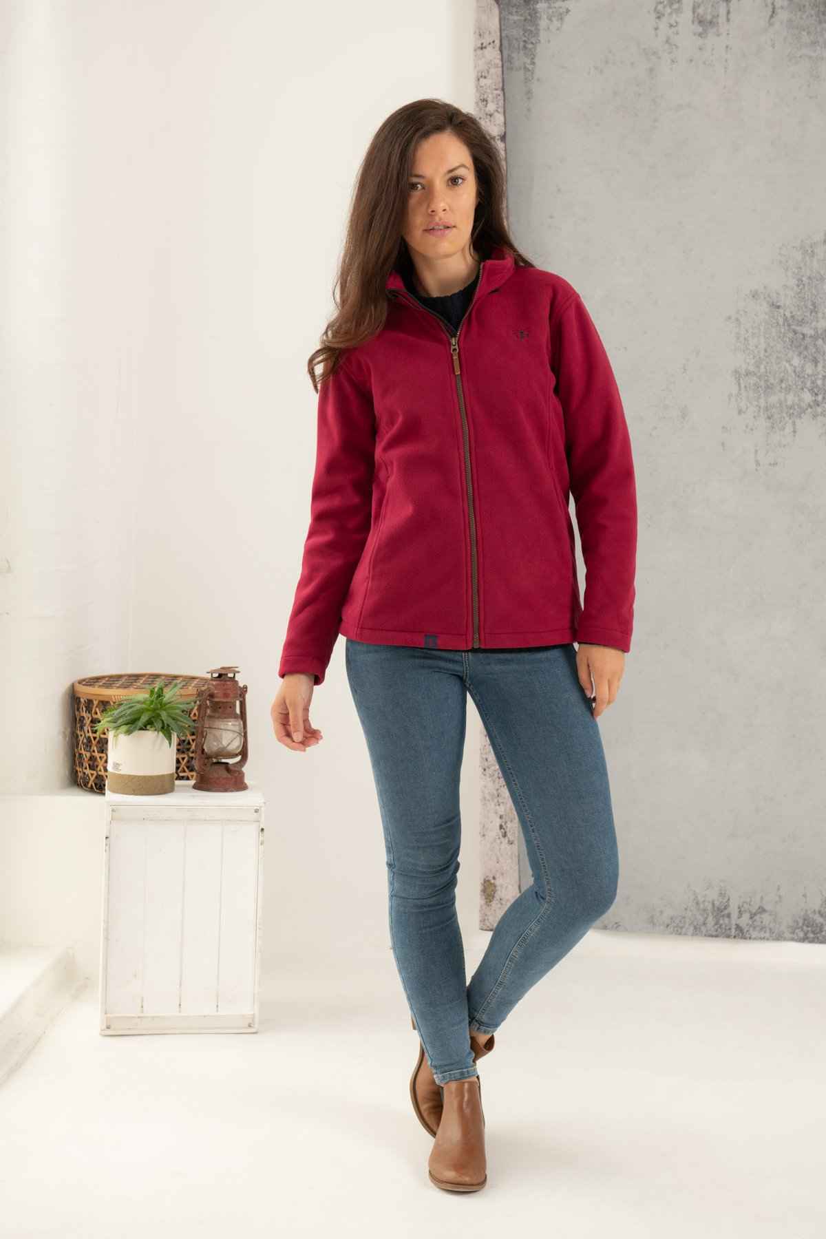 Ashby-Waterproof-Fleece-Red-1