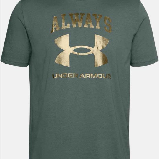 Under Armour  Tee Shirt UA Always Short Sleeve Green Gold Men's