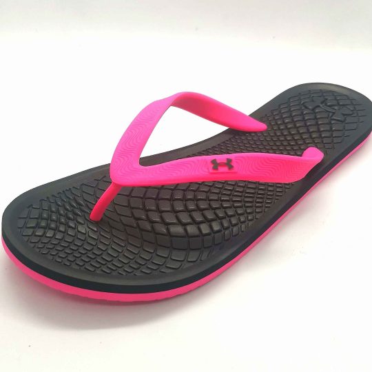 Under Armour Atlantic Dune Black Pink Slider Sandals Ladies