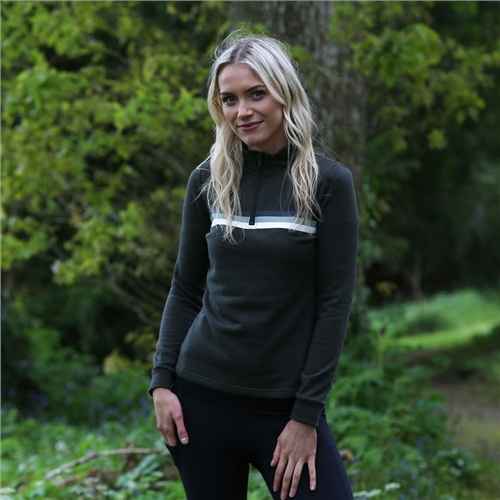 Rant and Rave Kate Half Zip Khaki