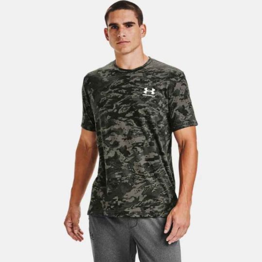 Under Armour Camo Green Short Sleeve Mens