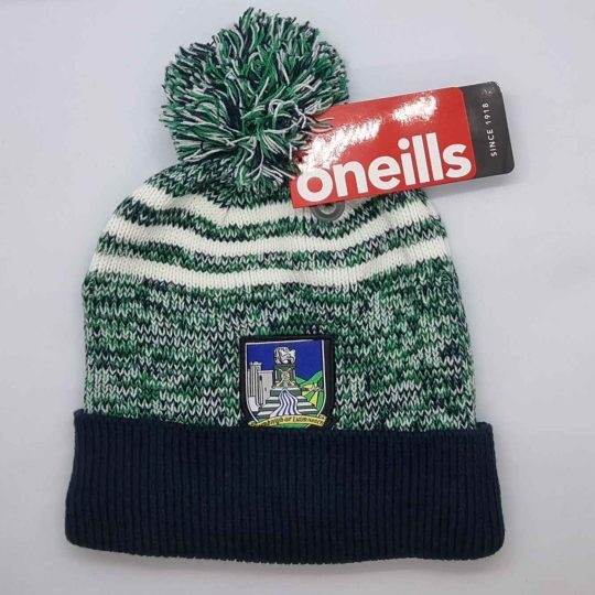 O Neills Limerick GAA Harlem Bobble Hat Kids