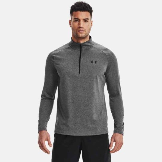 Under Armour Grey Tech ½ Zip Long Sleeve Mens