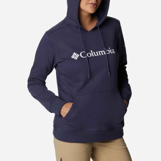 Columbia Navy Logo Hoodie Ladies