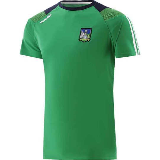 O Neills Limerick GAA Men's Rockway T-Shirt Green / Marine / White Adults