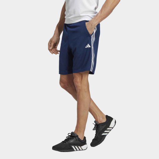 Adidas Navy 3 Stripes Shorts Mens