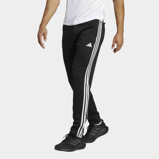 Adidas Training Skinny Pant Essential 3 Stripes Black and White Mens