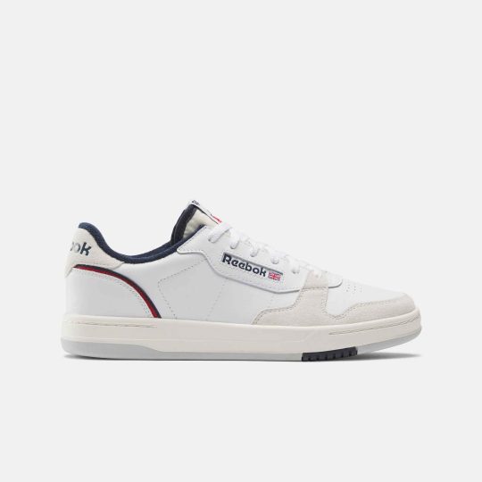 Reebok Phase Court White and Navy Runner Mens