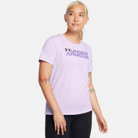 Under Armour  BL PACK SS Logo Purple Tee Shirt ladies