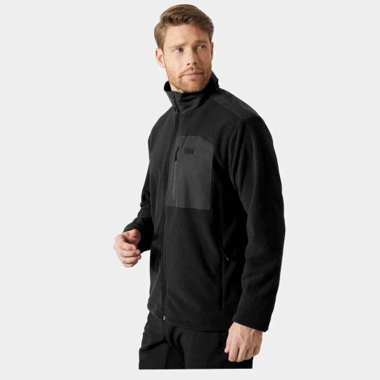 Helly Hanson Black Fleece Daybreaker Block Microfleece Jumper Mens