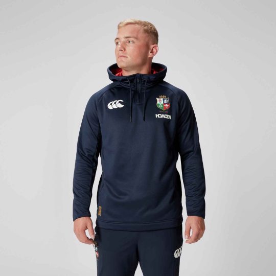 Canterbury British and Irish Lions Rugby Fleece 1/2 zip Hoody Top Mens