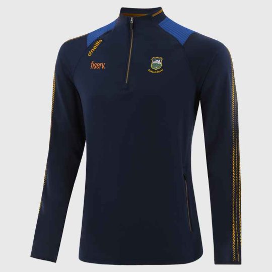 O Neills Tipperary GAA Dynamo 184 Brushed Half Zip Top Navy Blue Mens