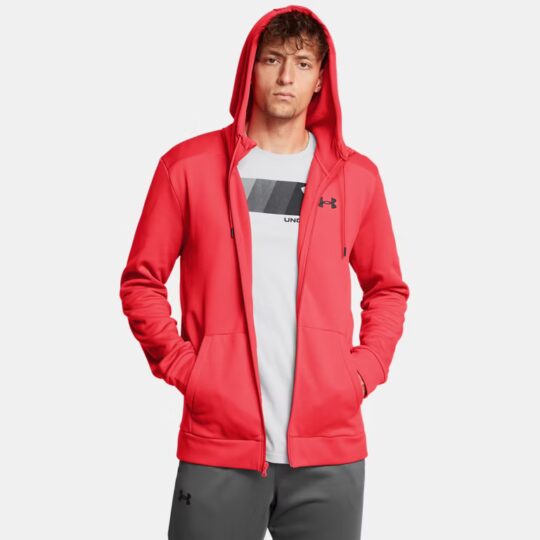 Under Armour Fleece Full-Zip Hoodie Red Mens