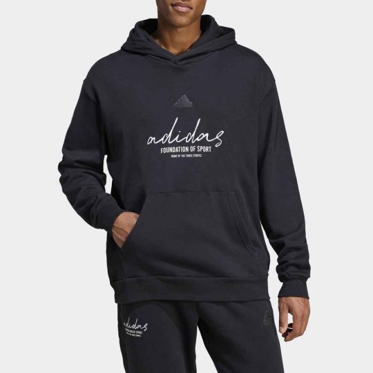 Adidas Sweatshirt with Logo Black Mens