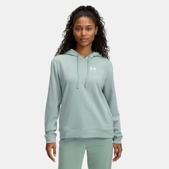 Under Amour  Rival Terry Hoodie Green Ladies