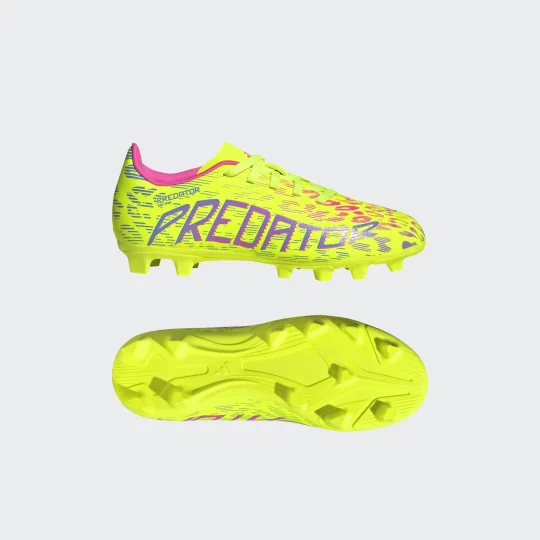 Adidas Yellow Predator Club FG Football Boot Boys and Girls Kids