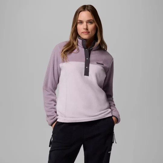Columbia Benton Springs Half Snap Pullover Lavender Ladies