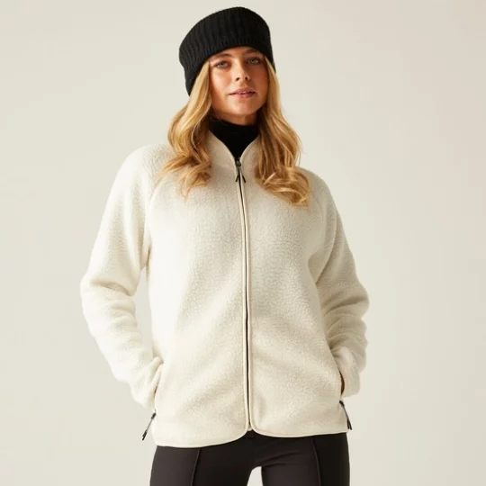 Dare 2 B Excursion Full Zip Fleece | Grey Morn White Ladies