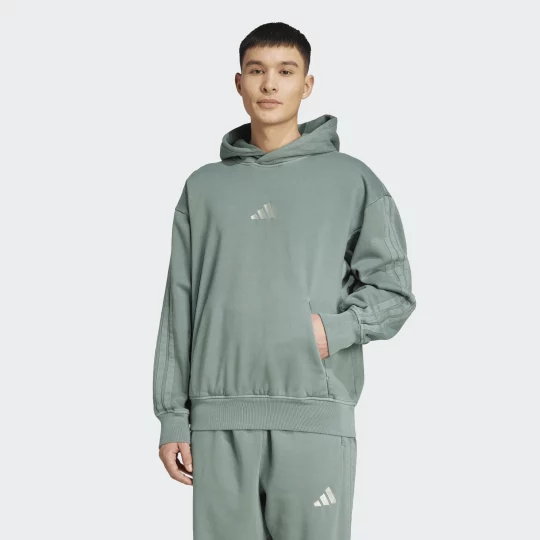 Adidas Oversize Green Hoody Mens