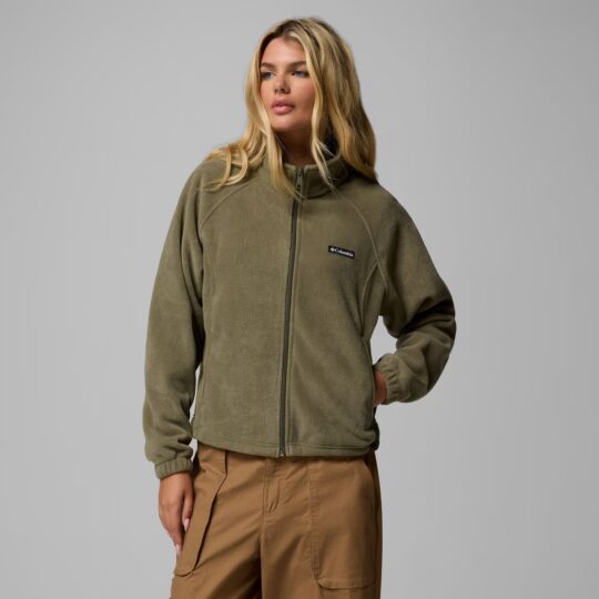 Columbia Benton Springs Relaxed Fleece Jacket Green Ladies