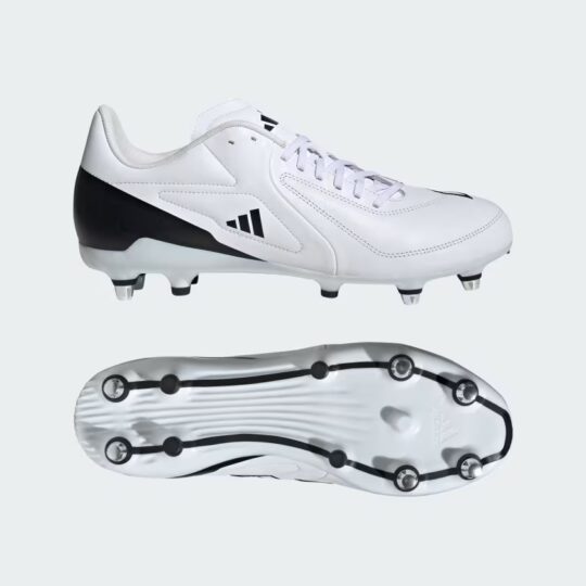 Adidas RS15 Elite Rugby Football Boot Multi Stud White Leather Adults