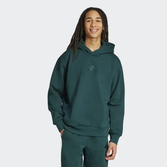 Adidas Loose Fit Over Size Hoodie Green Mens