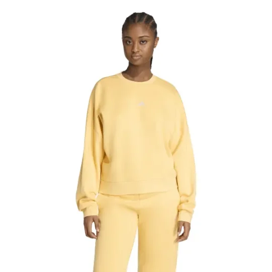 Adidas Sweatshirt woman Essentials Small Logo Feel Cozy Orange Ladies